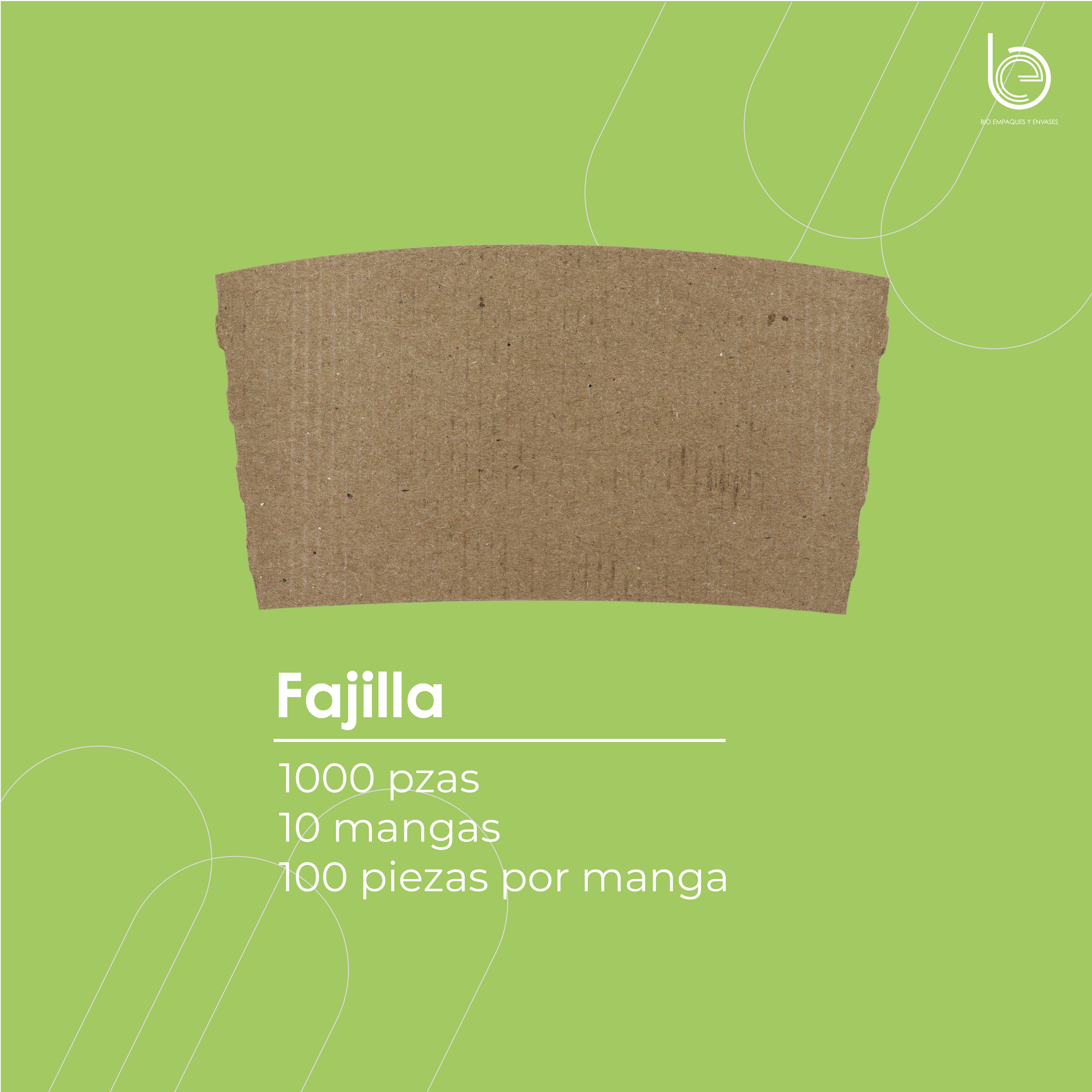 Fajilla para vaso 12oz 16oz 20oz