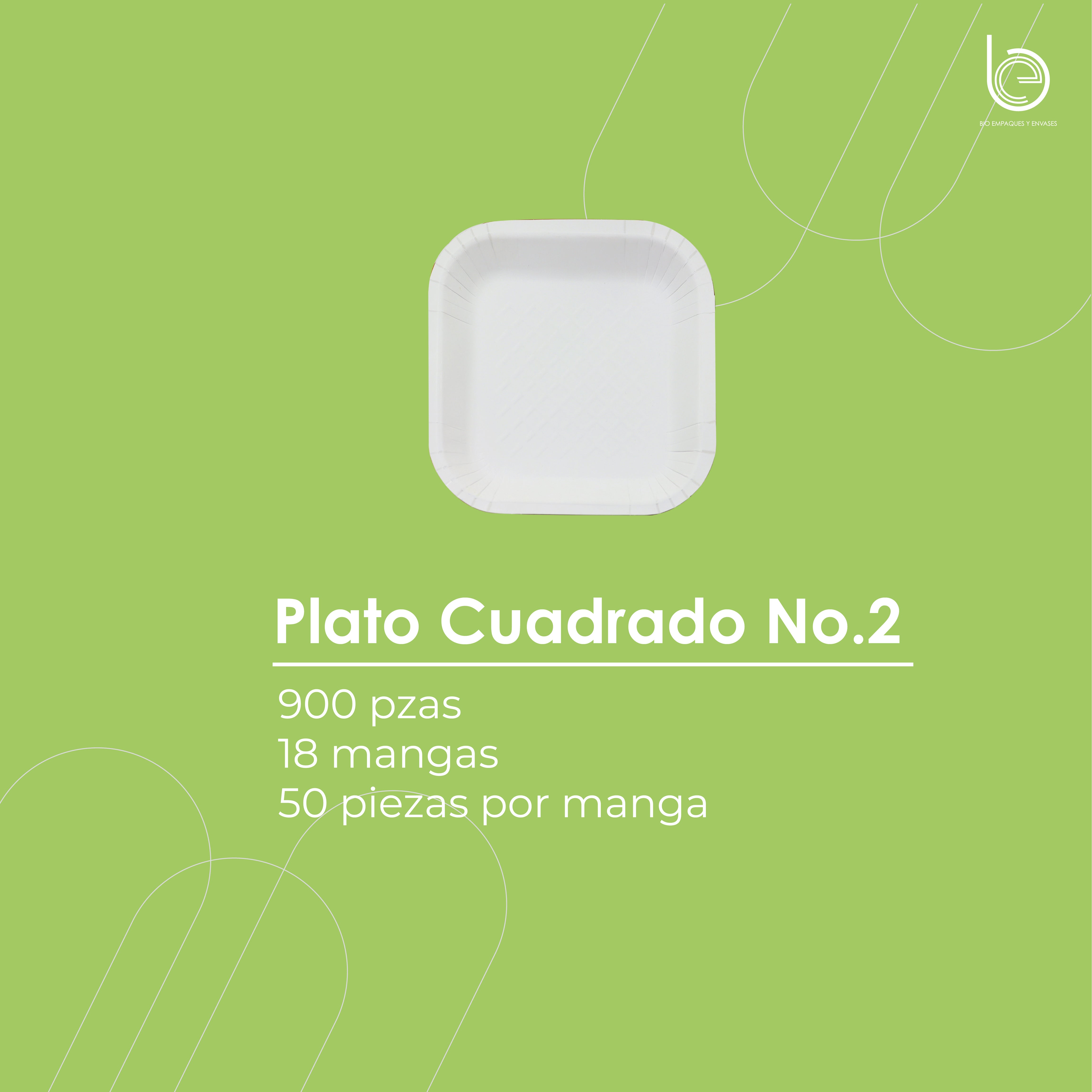 Plato Cuadrado No 2